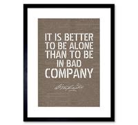 Artery8 Wall Art Print Dictionary Page Quote George Washington Bad Company Artwork Framed 9X7 Inch