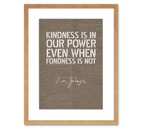 Artery8 Wall Art Print Dictionary Page Quote Samuel Johnson Kindness Artwork Framed 9X7 Inch in Beige | Size: W7" x H9" Artery8 Beige W7" x H9"