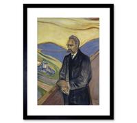 Artery8 Wall Art Print Edvard Munch Friederich Nietzsche Painting Artwork Framed 9X7 Inch