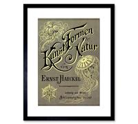 Artery8 Wall Art Print Ernst Haeckel Kunst Formen Der Natur Cover Page Artwork Framed 9X7 Inch in Black | Size: W7" x H9" Artery8 Black W7" x H9"