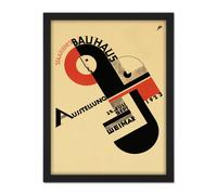 Artery8 Wall Art Print Exhibition Bauhaus Weimar Germany Large Framed Wall Décor Art in White | Size: W18" x H24" Artery8 White W18" x H24"
