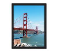 Artery8 Wall Art Print Highsmith Golden Gate Bridge Portrait Photo Large Framed Wall Décor Art in Light Oak | Size: W18" x H24" Artery8 Light Oak W18" x H24"