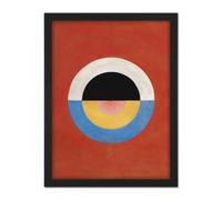 Artery8 Wall Art Print Hilma Af Klint Svanen Abstract Circles Large Framed Wall Décor Art in Brown | Size: W18" x H24" Artery8 Brown W18" x H24"