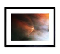 Artery8 Wall Art Print Hubble Space Astronomy Bow Shock Near Young Star LL Ori In Orion's Great Nebula Solar Wind & Streams Of Gas Creating Crescent Artery8 Black W7" x H9"