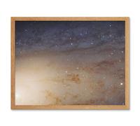 Artery8 Wall Art Print Hubble Space Astronomy M31 Phat Mosaic Andromeda Galaxy Disk Evolution Star Clusters & Cosmic Dust Clouds Art Framed Artery8 Beige A4