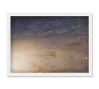 Artery8 Wall Art Print Hubble Space Astronomy M31 Phat Mosaic Andromeda Galaxy Disk Evolution Star Clusters & Cosmic Dust Clouds Art Framed Artery8 White W12" x H16"
