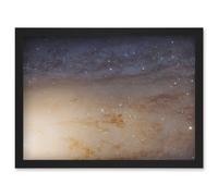 Artery8 Wall Art Print Hubble Space Astronomy M31 Phat Mosaic Andromeda Galaxy Disk Evolution Star Clusters & Cosmic Dust Clouds Art Framed Artery8 Black A4