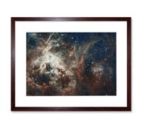 Artery8 Wall Art Print Hubble Space Astronomy Panoramic View Of Bright Turbulent Stellar Birth Region 30 Doradus Tarantula Nebula Extragalactic Large Artery8 Brown W7" x H9"
