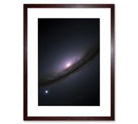 Artery8 Wall Art Print Hubble Space Astronomy Supernova 1994D In Lenticular Galaxy NGC 4526 Star Explosions & Supermassive Black Hole In Disc Center Artery8 Brown W7" x H9"