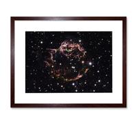 Artery8 Wall Art Print Hubble Space Astronomy Supernova Remnant Cassiopeia March 2004 Composite Structure Star Fragments Youngest Stellar Explosion Artery8 Brown W7" x H9"