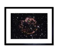 Artery8 Wall Art Print Hubble Space Astronomy Supernova Remnant Cassiopeia March 2004 Composite Structure Star Fragments Youngest Stellar Explosion Artery8 Black W7" x H9"