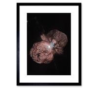 Artery8 Wall Art Print Hubble Space Astronomy The Doomed Supermassive Star Eta Carinae Stellar Bipolar Explosion Creating Two Polar Lobes Large Thin Artery8 Black W7" x H9"
