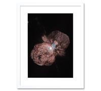 Artery8 Wall Art Print Hubble Space Astronomy The Doomed Supermassive Star Eta Carinae Stellar Bipolar Explosion Creating Two Polar Lobes Large Thin Artery8 White W7" x H9"