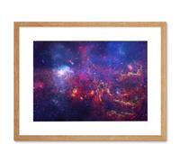Artery8 Wall Art Print Hubble Space Astronomy The Great Observatories Examine The Galactic Center Region Of Milky Way Galaxy Chandra Observatory Artery8 Beige W7" x H9"