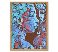 Artery8 Wall Art Print I am My Mother Modern Folk Art Art Framed in Light Oak | Size: W12" x H16" Artery8 Light Oak W12" x H16"