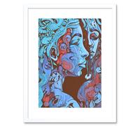 Artery8 Wall Art Print I am My Mother Modern Folk Art Artwork Framed 9X7 Inch in White | Size: W7" x H9" Artery8 White W7" x H9"