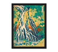 Artery8 Wall Art Print Katsushika Hokusai Japan Mount Kurokami Large Framed Wall Décor Art in Light Oak | Size: W18" x H24" Artery8 Light Oak W18" x H24"