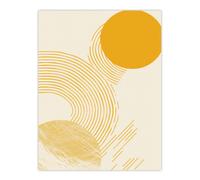 Artery8 Wall Art Print Modern Zen Abstract Yellow Boho Calm Design Poster | Size: W18" x H24" Artery8 Yellow W18" x H24"
