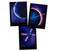 Artery8 Wall Art Print NASA Artemis 1 Moon Mars Mission Series Vision Courage Galvanize Travel A4 Poster Pack of 3 Artery8 Multicolor A4