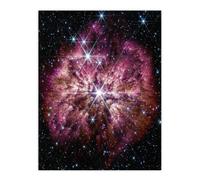 Artery8 Wall Art Print NASA James Webb Space Telescope Rarely Seen Prelude to Supernova Wolf-Rayet Star Bedroom Decor Poster | Size: W12" x H16" Artery8 Black W12" x H16"
