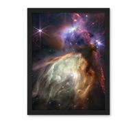 Artery8 Wall Art Print NASA James Webb Space Telescope Rho Ophiuchi Cloud Complex Large Framed Wall Décor Art in White | Size: W18" x H24" Artery8 White W18" x H24"