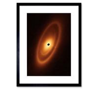Artery8 Wall Art Print Nasa James Webb Telescope Fomalhaut Planetary System Artwork Framed 9X7 Inch