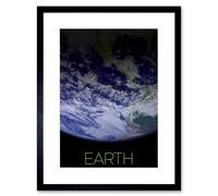 Artery8 Wall Art Print Nasa Our Solar System Earth Planet Image Space Artwork Framed 9X7 Inch