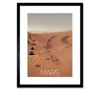 Artery8 Wall Art Print Nasa Our Solar System Mars Rover Planet Surface Image Artwork Framed 9X7 Inch
