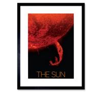 Artery8 Wall Art Print Nasa Our Solar System The Sun Coronal Ejection Solar Filament Artwork Framed 9X7 Inch