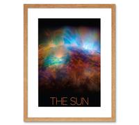 Artery8 Wall Art Print NASA Our Solar System The Sun X Rays Image Artwork Framed 9X7 Inch in Beige | Size: W7" x H9" Artery8 Beige W7" x H9"