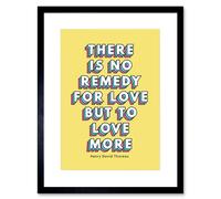 Artery8 Wall Art Print No Remedy for Love Framed in Black | Size: W7" x H9" Artery8 Black W7" x H9"