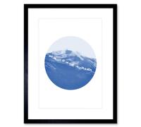 Artery8 Wall Art Print Scotland Heart in The Highlands Framed in Black | Size: W7" x H9" Artery8 Black W7" x H9"