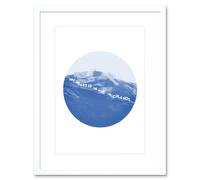 Artery8 Wall Art Print Scotland Heart in The Highlands Framed in White | Size: W7" x H9" Artery8 White W7" x H9"
