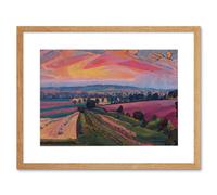 Artery8 Wall Art Print Spencer Gore The Icknield Way Artwork Framed 9X7 Inch in Beige | Size: W7" x H9" Artery8 Beige W7" x H9"