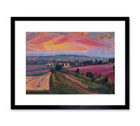 Artery8 Wall Art Print Spencer Gore The Icknield Way Artwork Framed 9X7 Inch in Black | Size: W7" x H9" Artery8 Black W7" x H9"