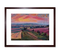 Artery8 Wall Art Print Spencer Gore The Icknield Way Artwork Framed 9X7 Inch in Brown | Size: W7" x H9" Artery8 Brown W7" x H9"