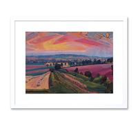 Artery8 Wall Art Print Spencer Gore The Icknield Way Artwork Framed 9X7 Inch in White | Size: W7" x H9" Artery8 White W7" x H9"