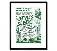 Artery8 Wall Art Print The Devils Sleep Bennies Phenos Drugs 1950's Green Framed 9X7 Inch