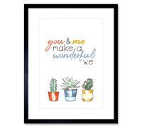 Artery8 Wall Art Print Wonderful We Framed in Black | Size: W7" x H9" Artery8 Black W7" x H9"