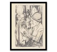 Artery8 War Veteran The Way Home Max Beckmann Framed Wall Art Print A3