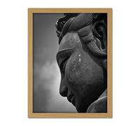 Artery8 Warby Buddha Statue Po Lin Monastery Photo Artwork Framed Wall Art Print 18X24 Inch