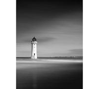 Artery8 Warby Lighthouse New Brighton Near Liverpool Photo Art Print Canvas Premium Wall Decor Poster Mural