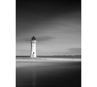 Artery8 Warby Lighthouse New Brighton Near Liverpool Photo Premium Wall Art Canvas Print 18X24 Inch