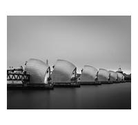 Artery8 Warby Thames Barrier River View Photo Extra Large XL Wall Art Poster Print