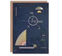 Artery8 Wassily Kandinsky Art Card Dull Gray Abstract Painting