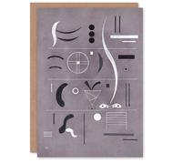 Artery8 Wassily Kandinsky Art Card Four Parts Abstract Watercolour