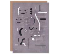 Artery8 Wassily Kandinsky Art Card Four Parts Abstract Watercolour