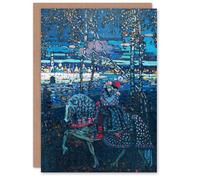 Artery8 Wassily Kandinsky Art Card Riding Couple in Russian Cityscape