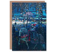 Artery8 Wassily Kandinsky Art Card Riding Couple in Russian Cityscape