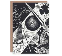 Artery8 Wassily Kandinsky Art Card Small Worlds VI Abstract Painting in Black Artery8 Black